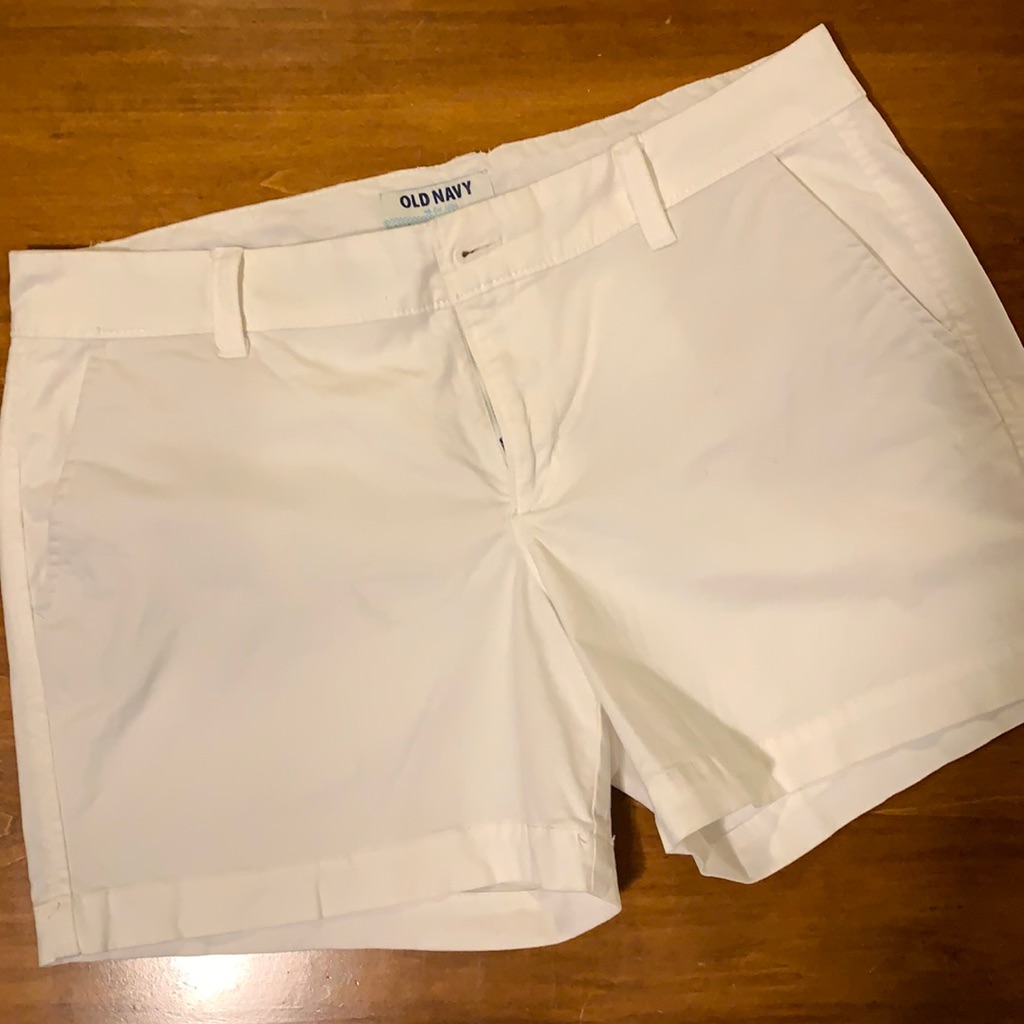 Old Navy Basic White Shorts
